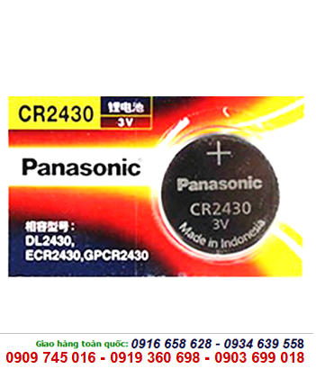 Panasonic CR2430, Pin 3v Lithium Panasonic CR2430 chính hãng Made in Indonesia